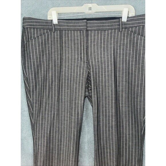 Express Pants Womens Size 18R Grey Barely Boot Low Rise Stretch Editor Career - Picture 3 of 11